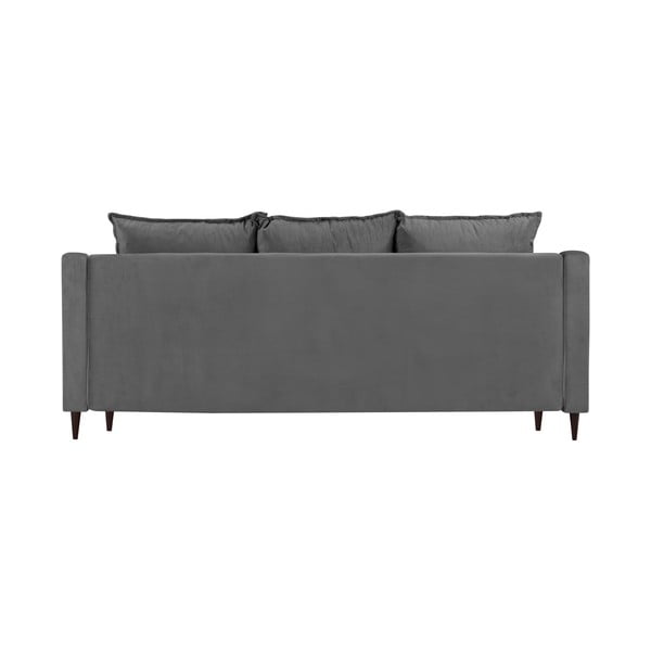 Szara rozkładana sofa 3-osobowa ze schowkiem Mazzini Sofas Freesia-image-3