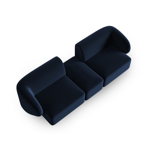 Niebieska aksamitna sofa 246 cm Paolo – Milo Casa-image-1