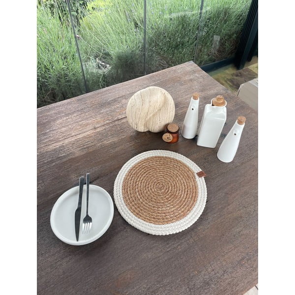 Mata stołowa z juty ø 33 cm Wicker – Mila Home Luxury-image-2