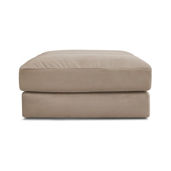 Szarobrązowy aksamitny podnóżek Sierra – Bobochic Paris