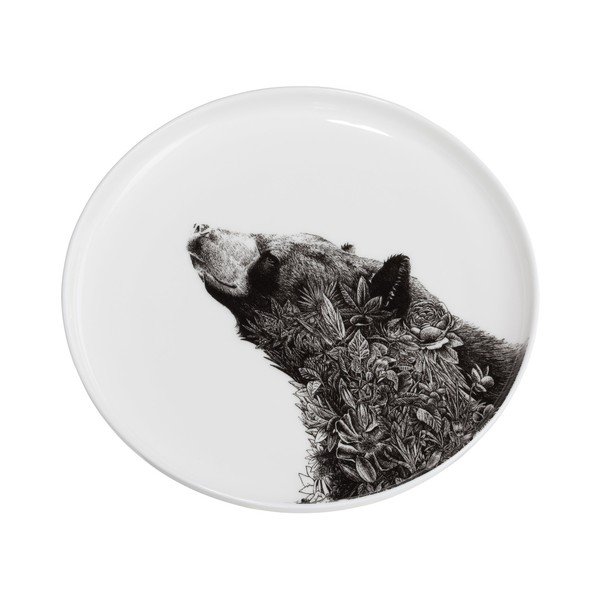 Talerzyk deserowy z porcelany kostnej Maxwell & Williams Marini Ferlazzo Black Bear, ⌀ 20 cm