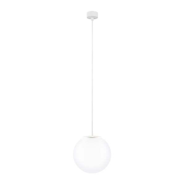 Biała lampa wisząca z białym kablem Sotto Luce Tsuri, ⌀ 25 cm