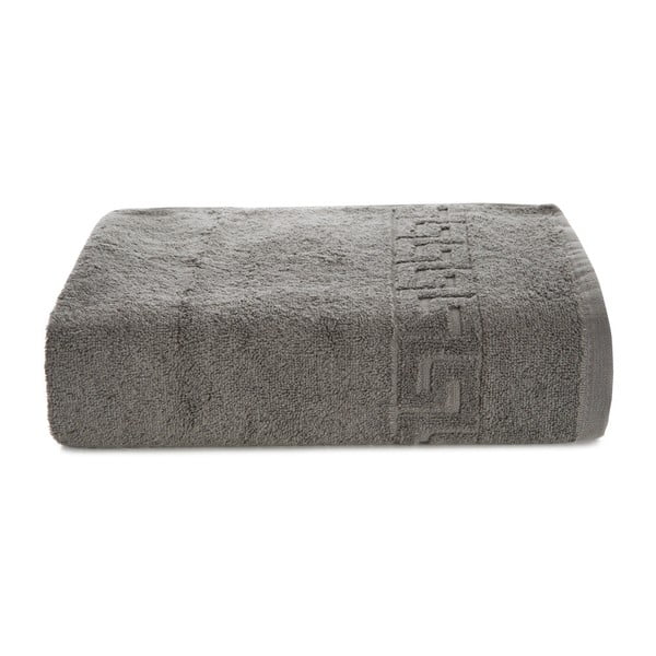 Szary ręcznik kąpielowy z bawełny Kate Louise Pauline, 70x140 cm
