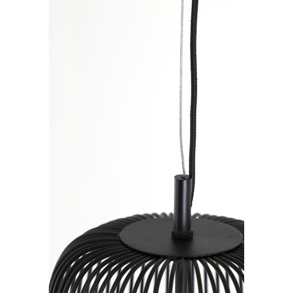 Czarna lampa sufitowa ø 27 cm Rilanu – Light & Living-image-3