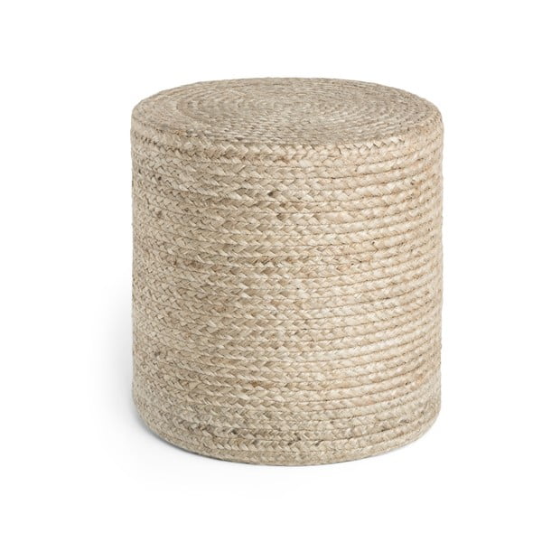 Szarobeżowy puf Jutta Greige – Hanse Home