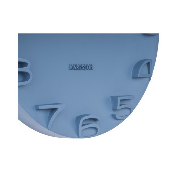 Niebieski zegar Karlsson On The Edge, Ø 42 cm-image-1