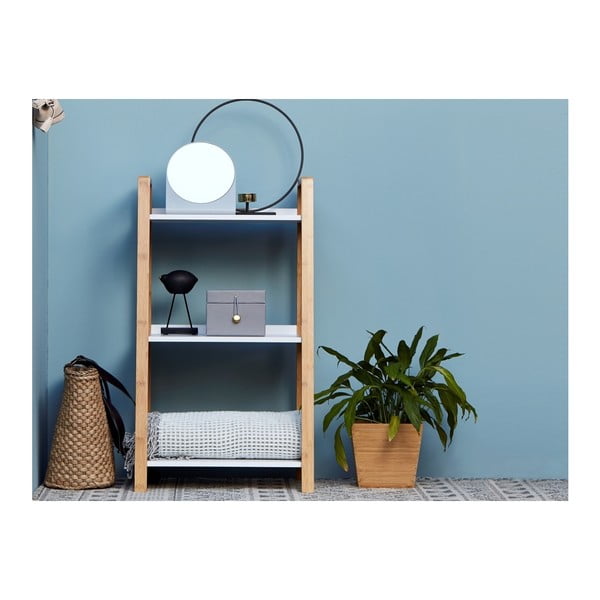 Bambusowy regał łazienkowy z 3 półkami Wenko Finja-image-3