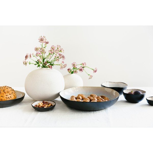 Czarna/beżowa kamionkowa misa ø 32 cm Lunar – Salt&Pepper-image-4