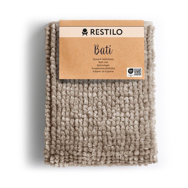 Jasnobrązowy dywanik łazienkowy 70x120 cm Bati – Restilo