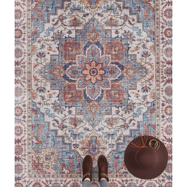 Czerwono-niebieski dywan Nouristan Anthea, 80x150 cm-image-2