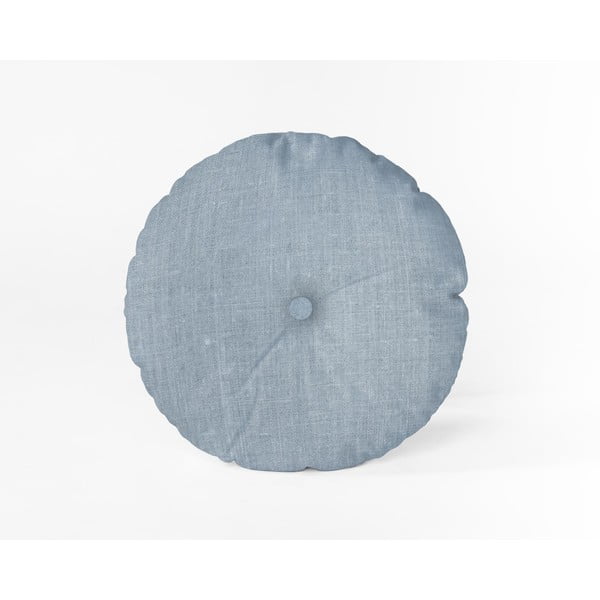 Jasnoniebieska poduszka Really Nice Things Cojin Redondo Light Blue, ⌀ 45 cm
