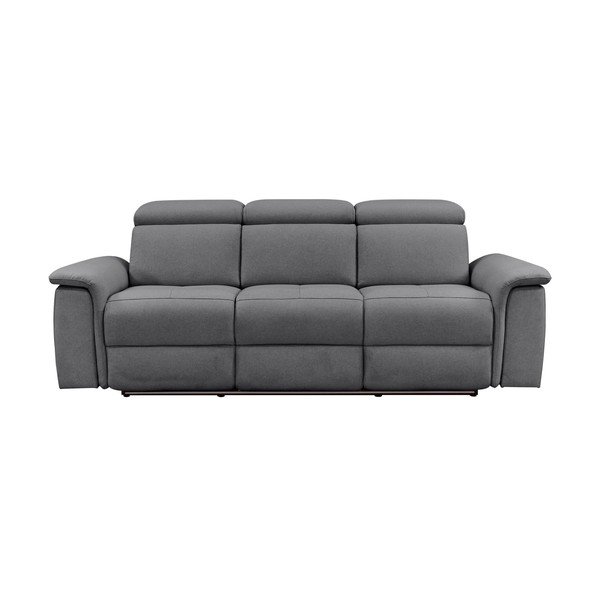 Szara skórzana sofa 211 cm Pareli – Støraa