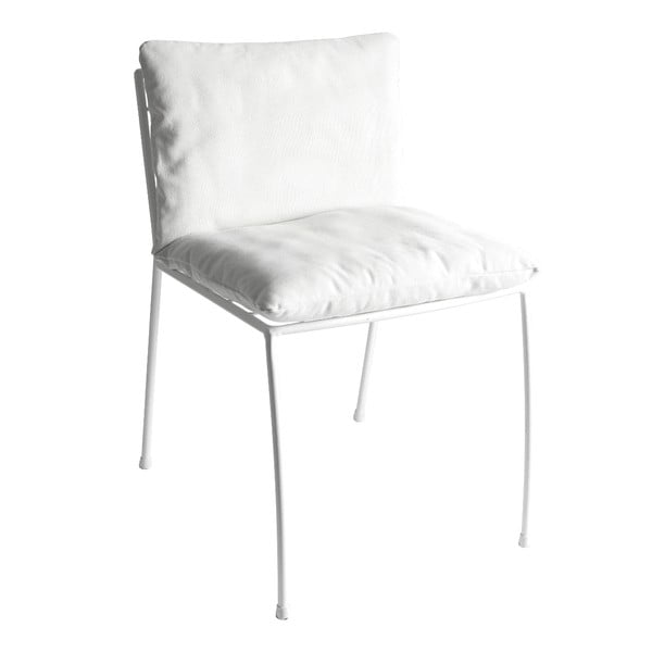 Białe krzesło druciane z siedziskiem Serax Commira