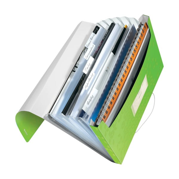 Zielona teczka z przegródkami Leitz I-image-2