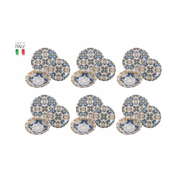 18-częściowy zestaw ceramicznych naczyń VDE Tivoli 1996 Palermo-image-2