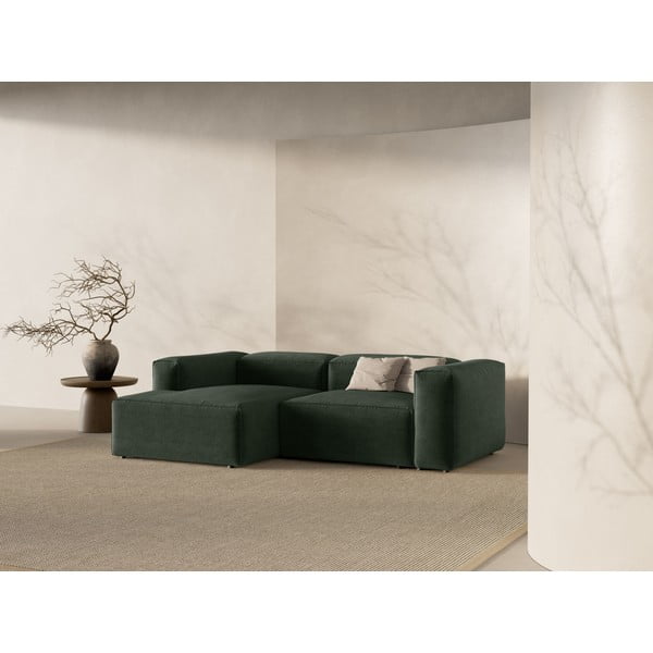 Zielony narożnik (lewostronny/z szezlongiem) Bergamo – Cosmopolitan Design-image-1