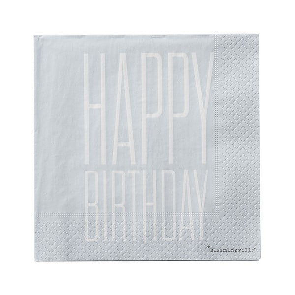 Komplet 20 papierowych serwetek Bloomingville Napkin-image-1