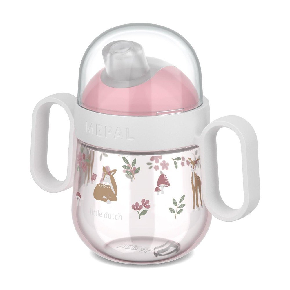 Jasnoróżowy plastikowy kubek dla dzieci 200 ml Fairy Garden by Little Dutch – Mepal