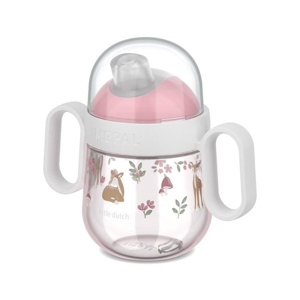 Jasnoróżowy plastikowy kubek dla dzieci 200 ml Fairy Garden – Mepal