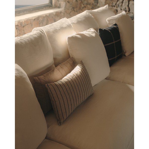 Biała lniana sofa 340 cm Nora – Kave Home-image-4