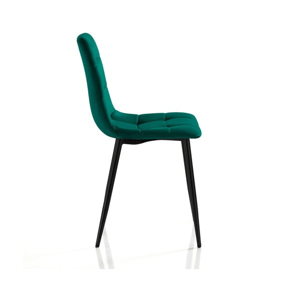 Zielone krzesła zestaw 2 szt. z aksamitu Faffy – Tomasucci-image-3