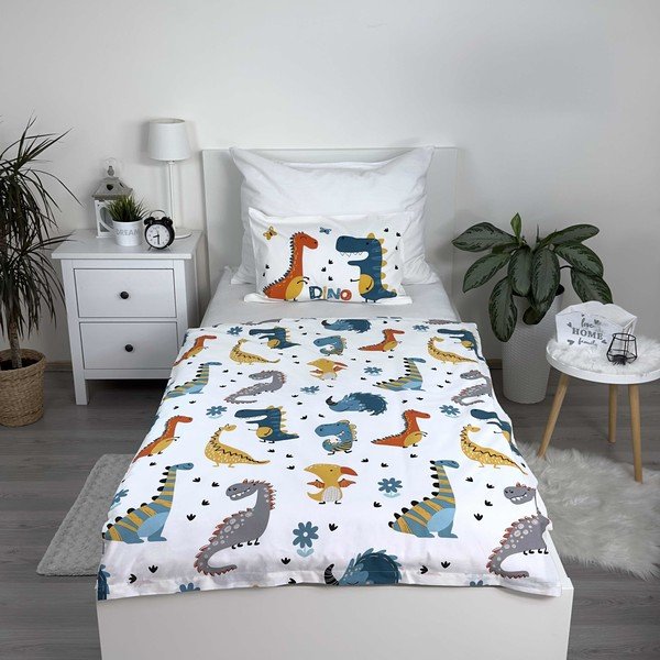 Bawełniana pościel dziecięca do łóżeczka 100x135 cm Dino World – Jerry Fabrics-image-2