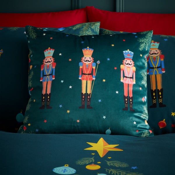 Poduszka dekoracyjna ze świątecznym motywem 45x45 cm Nutcracker – Catherine Lansfield-image-3