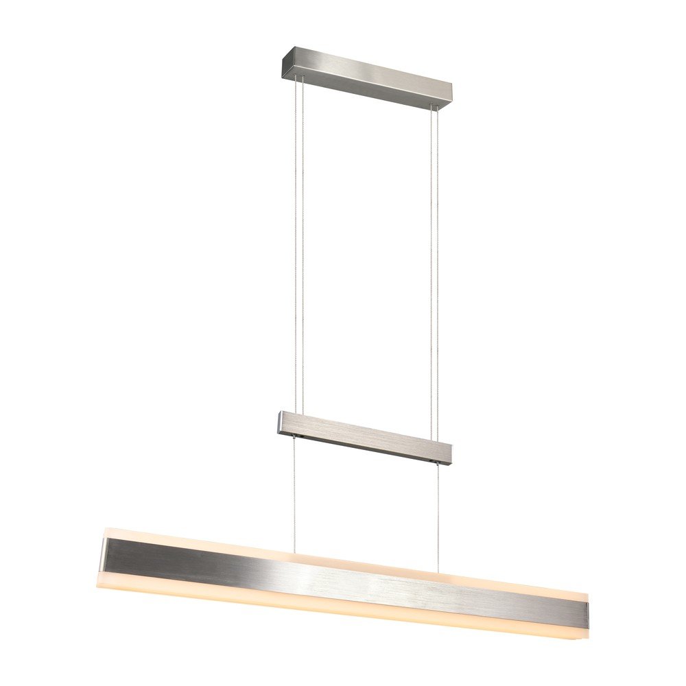 Lampa wisząca LED w kolorze matowego srebra z metalowym kloszem Arcola – Trio (zdjęcie 6)