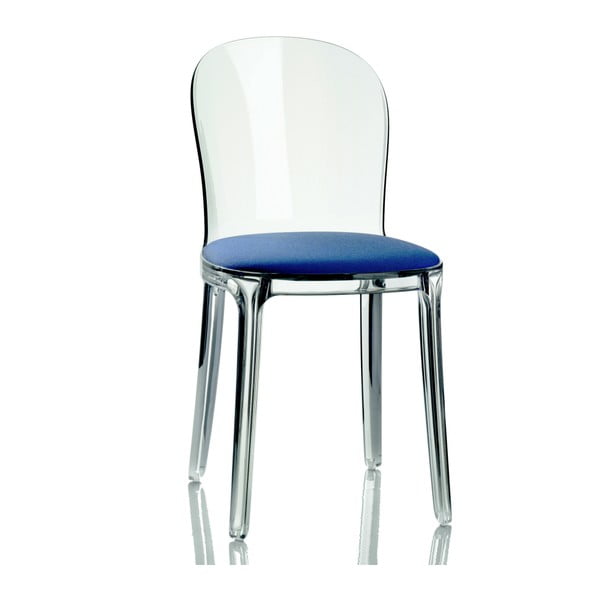 Krzesło Vanity, niebieskie siedzenie