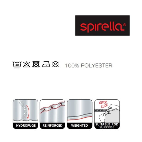 Zasłona prysznicowa 180x200 cm Lines – Spirella-image-1