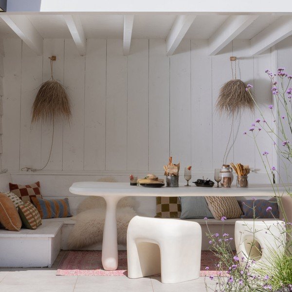 Plastikowe krzesło ogrodowe w kolorze kości słoniowej Nivo – WOOOD-image-4