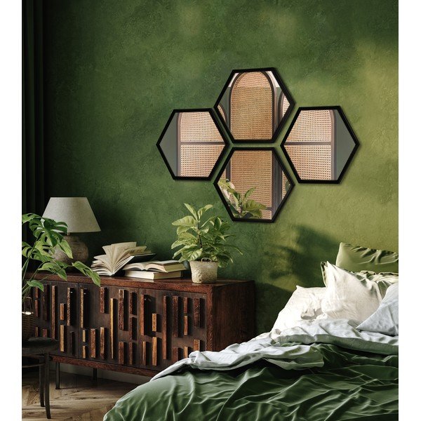 Lustra ścienne 4 szt. 35x40 cm Heksagon-image-1