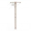 Szarobrązowy stalowy wieszak ścienny 65 cm Senza – Spinder Design