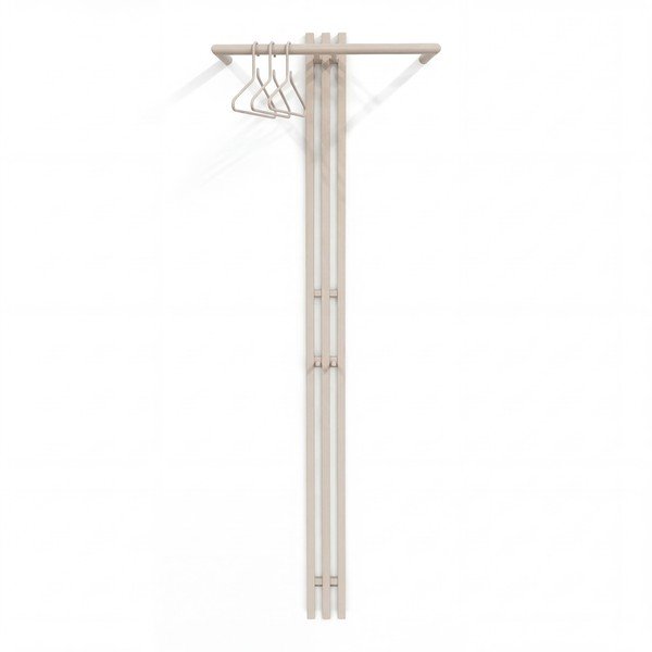 Szarobrązowy stalowy wieszak ścienny 65 cm Senza – Spinder Design