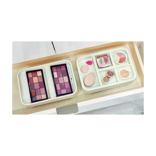 Biały organizer na kosmetyki iDesign Eco Bin, 28,12x19,23 cm-image-1