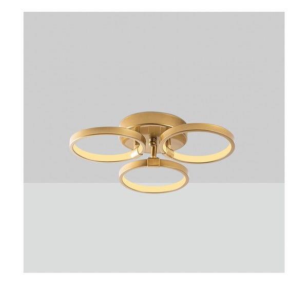 Lampa sufitowa LED w kolorze złota ø 17 cm Halka – Opviq lights-image-1