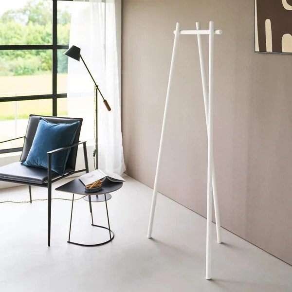 Biały metalowy wieszak 43x153,5 cm Tower Tri-Post – YAMAZAKI-image-2