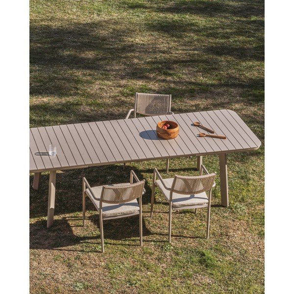 Metalowy stół ogrodowy 100x220 cm Izola – Kave Home-image-2