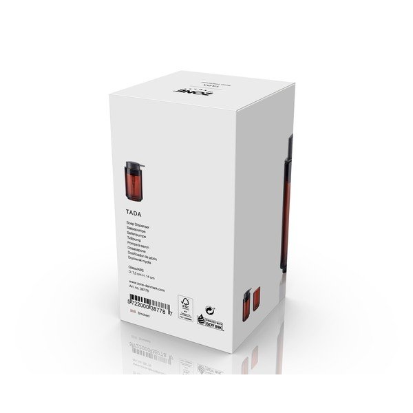 Brązowy szklany dozownik do mydła 250 ml Tada – Zone-image-3