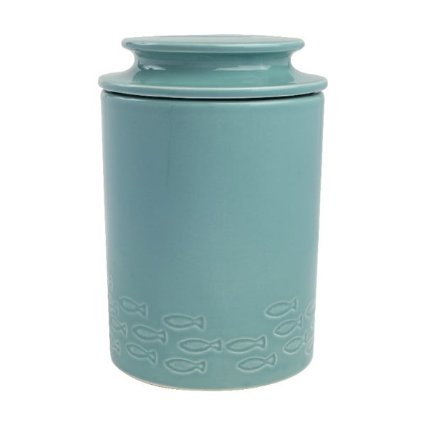 Turkusowy pojemnik ceramiczny T&G Woodware City Ocean Whale