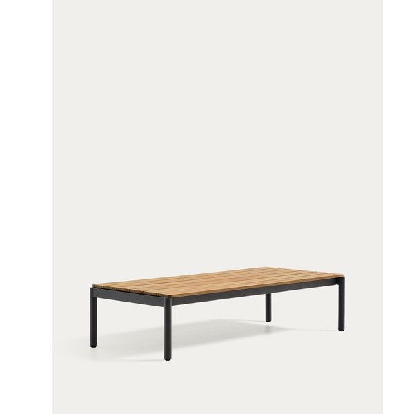 Stolik ogrodowy z litego drewna tekowego 63x149 cm Sorells – Kave Home-image-3