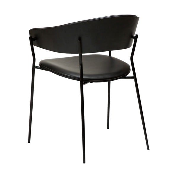 Fotel jadalniany z podłokietnikami w kolorze matowej czerni Crib – DAN-FORM Denmark-image-4