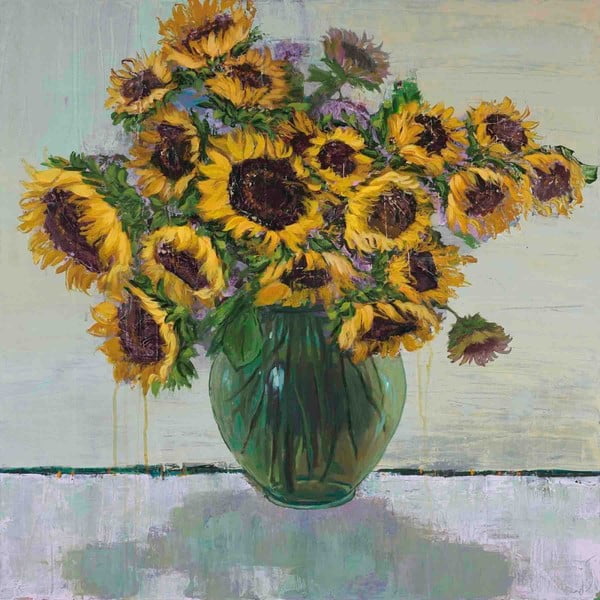 Obraz na płótnie Marmont Hill Sunflowers, 61x61 cm