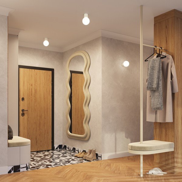 Kremowy kinkiet ø 12 cm Orbital – Sollux-image-2