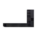 Czarny zestaw pod TV z litego drewna sosnowego 358x210 cm Finca – WOOOD