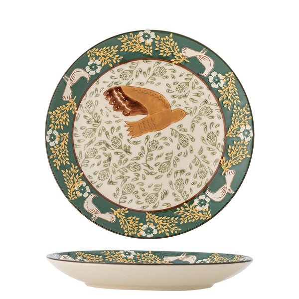 Zielony kamionkowy talerz deserowy ø 16 cm Hezha – Bloomingville-image-3