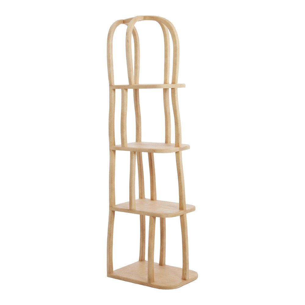 Regał z litego drewna mango w jasnym naturalnym kolorze 53x175x40 cm Lowe – Light & Living
