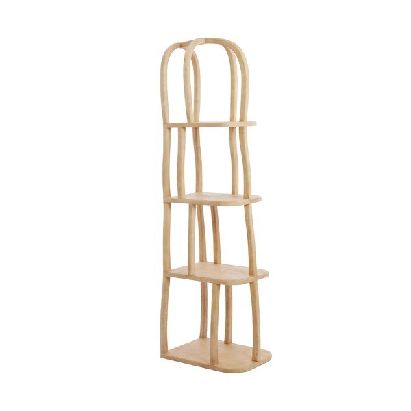 Regał z litego drewna mango w jasnym naturalnym kolorze 53x175x40 cm Lowe – Light & Living