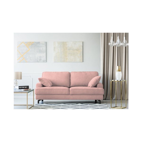 Różowa sofa trzyosobowa Kooko Home Salsa-image-1
