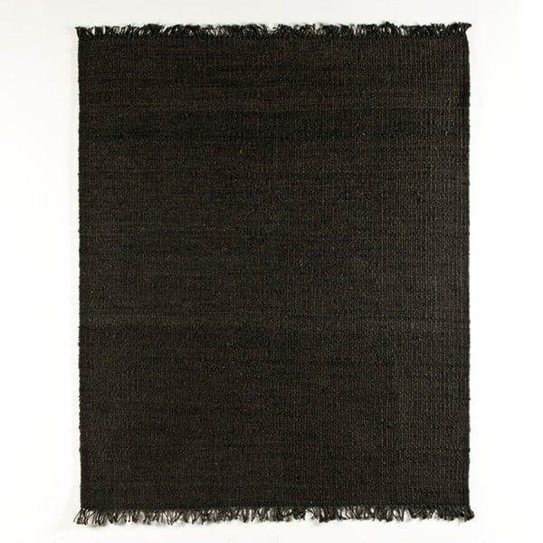 Czarny dywan z juty Thai Natura, 150 x 200 cm